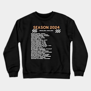 Formula 1 calendar 2024, season 2024 Crewneck Sweatshirt